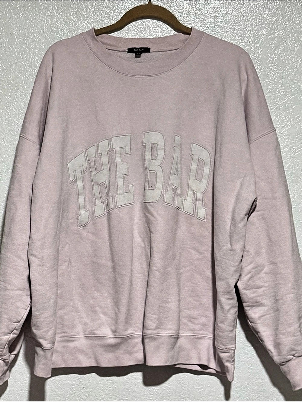 The Bar Varsity Sweatshirt Pink Graphic Size 2X
